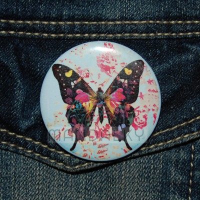 Placka mandala Motýl transformace