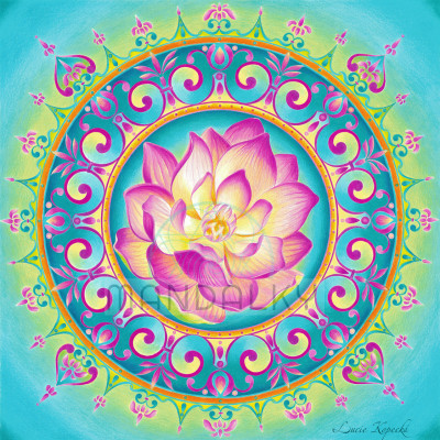 Mandala Rozkvétající lotos