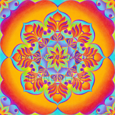 Mandala Pouštní růže
