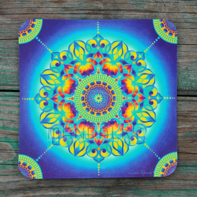 Podložka pod myš - mandala Tajemná zahrada