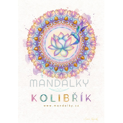 Silové zvíře Kolibřík s mandalou Esence