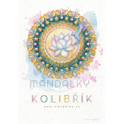 Silové zvíře Kolibřík s mandalou Esence