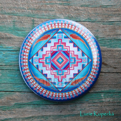 Magnet mandala Srdce hory 